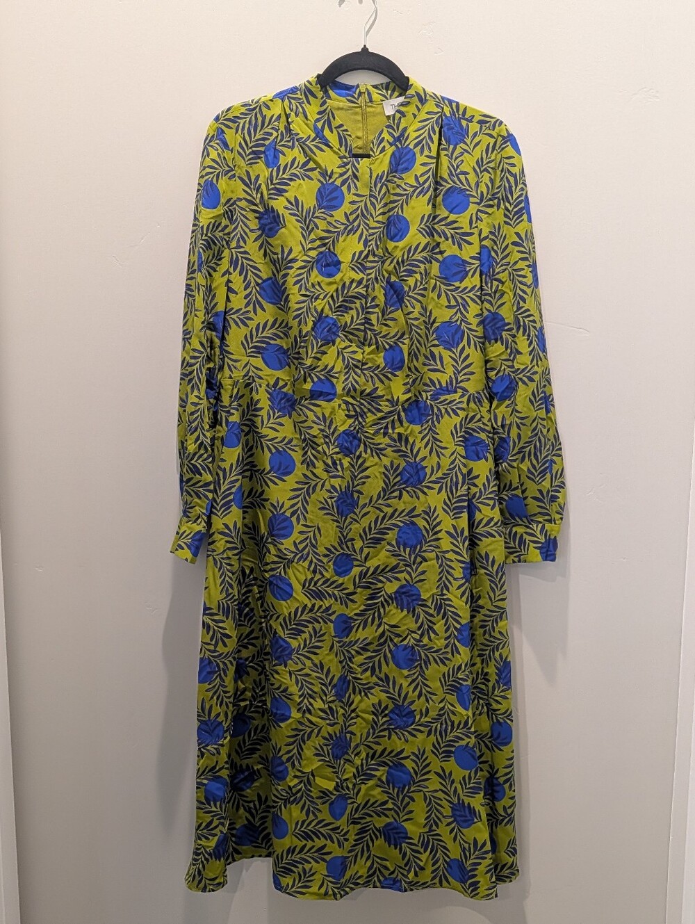 The Fold 100% Silk Midi Dress